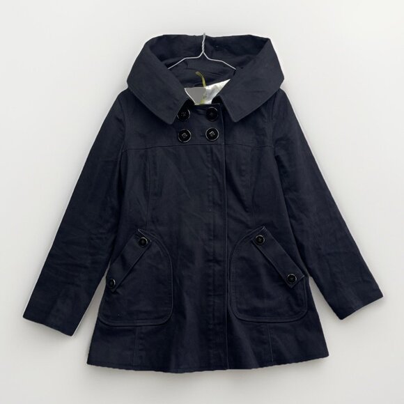 Soia & Kyo Black Double-Breasted Coat Raincoat Jacket - Picture 1 of 15